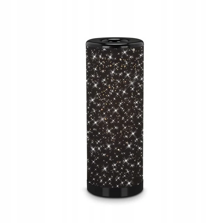 Lampada da tavolo a LED cielo stellato cm 35x12 5W colore nero/cromo