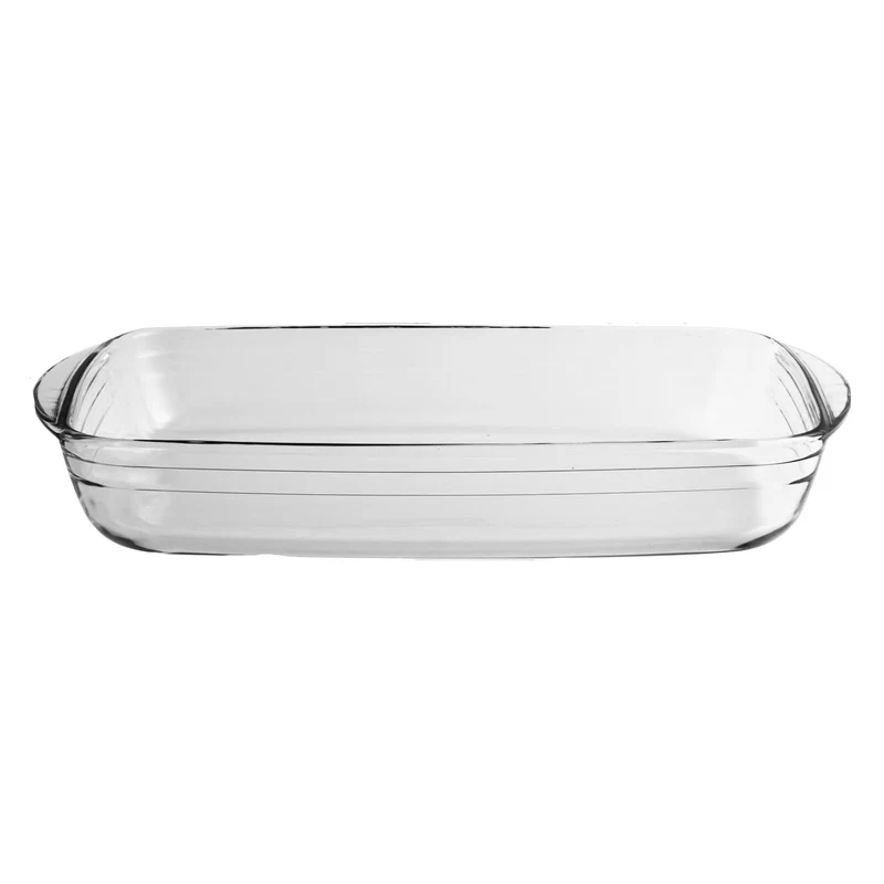 Tegame rettangolare in vetro borosilicato cm 35×22