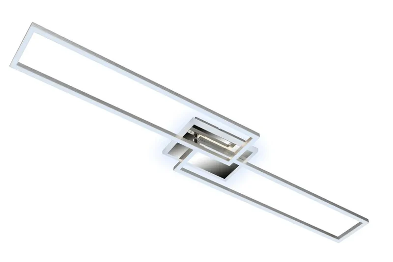 Lampada da soffitto a LED Dimmerabile Telecomando 40W argento metallo
