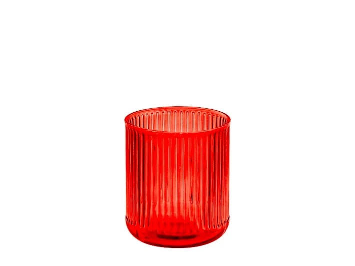 Bicchiere vetro venus rosso cl40