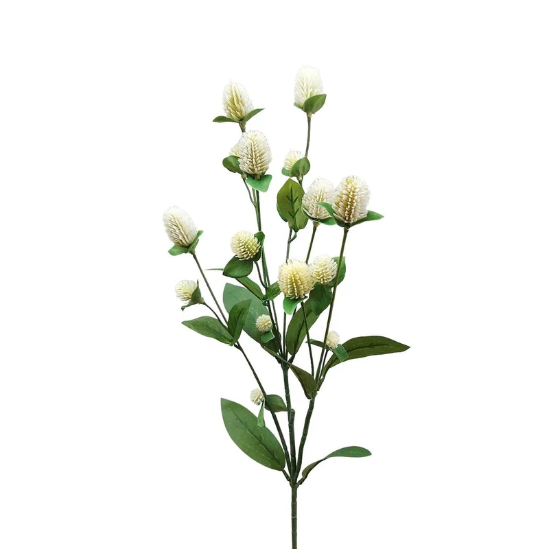 70cm globosa spray x7 ivory