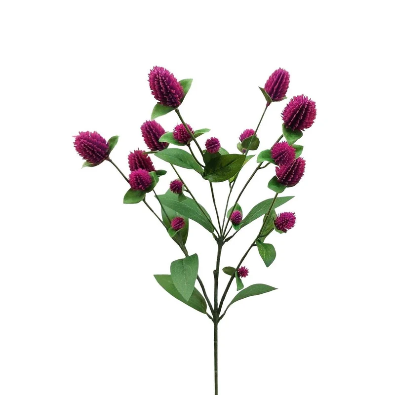 70cm globosa spray x7 brugundy