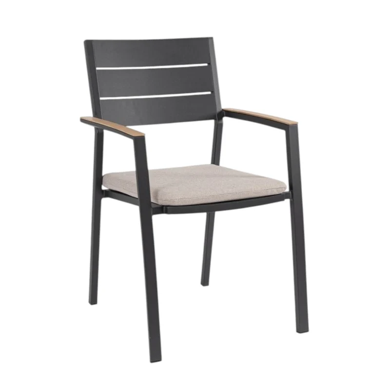 Sedia sedia con braccioli Zelmar antracite Yk13