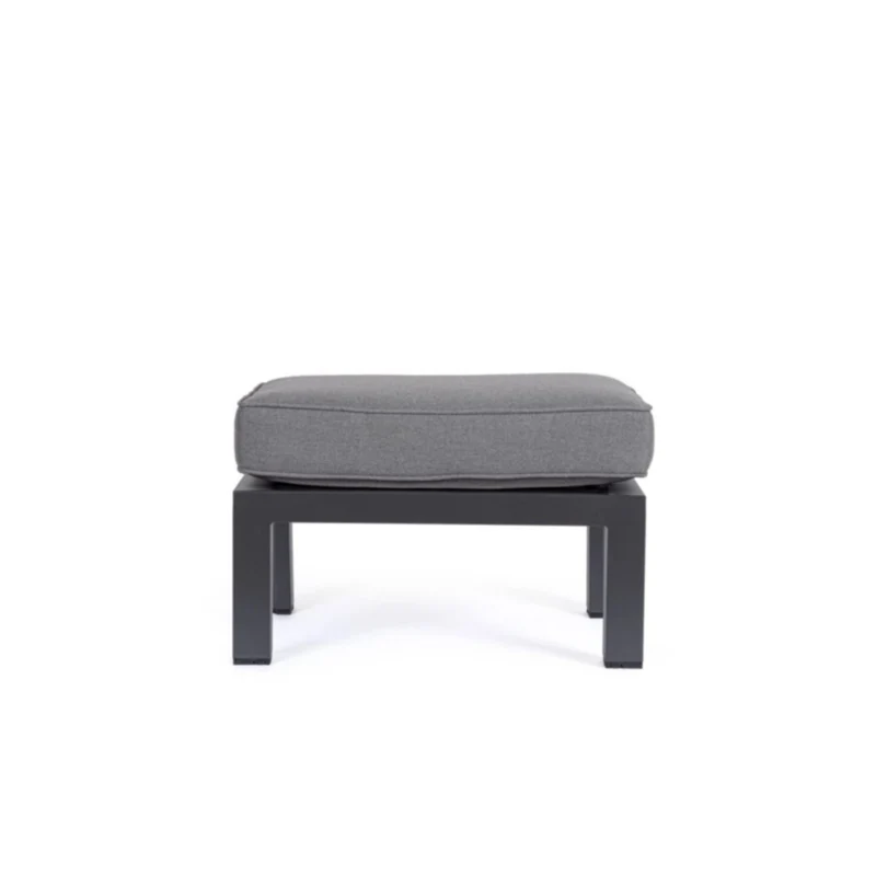 Sedia in alluminio con cuscino sfoderabile 66x45x41