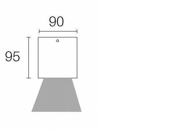 Faretto Plafone 6W Led 3000K linea lula grafite