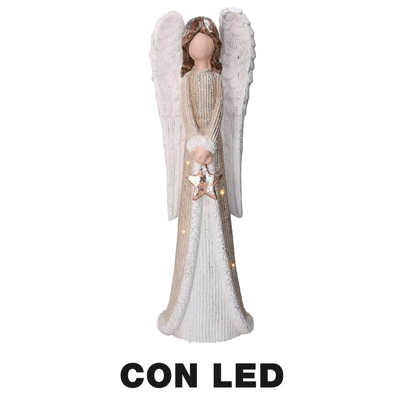 Angelo resina led oro cm22x15h66