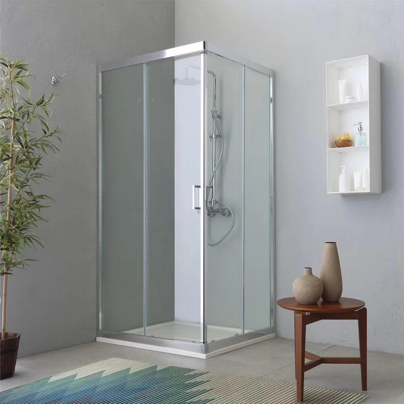 Box doccia 90x120 design moderno con profilo piatto