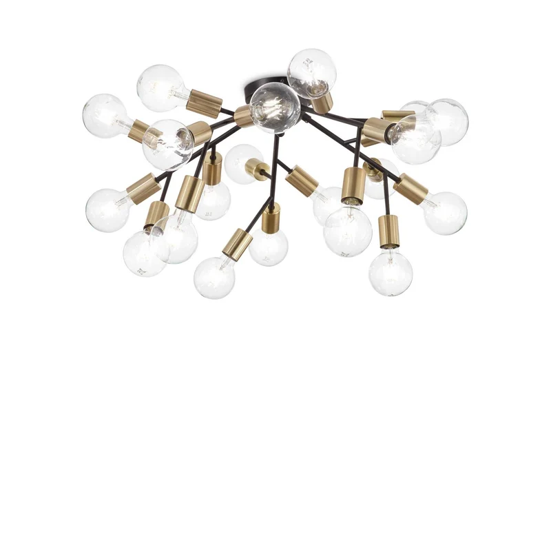 Lampada da soffitto nero D 800 x H 320 mm