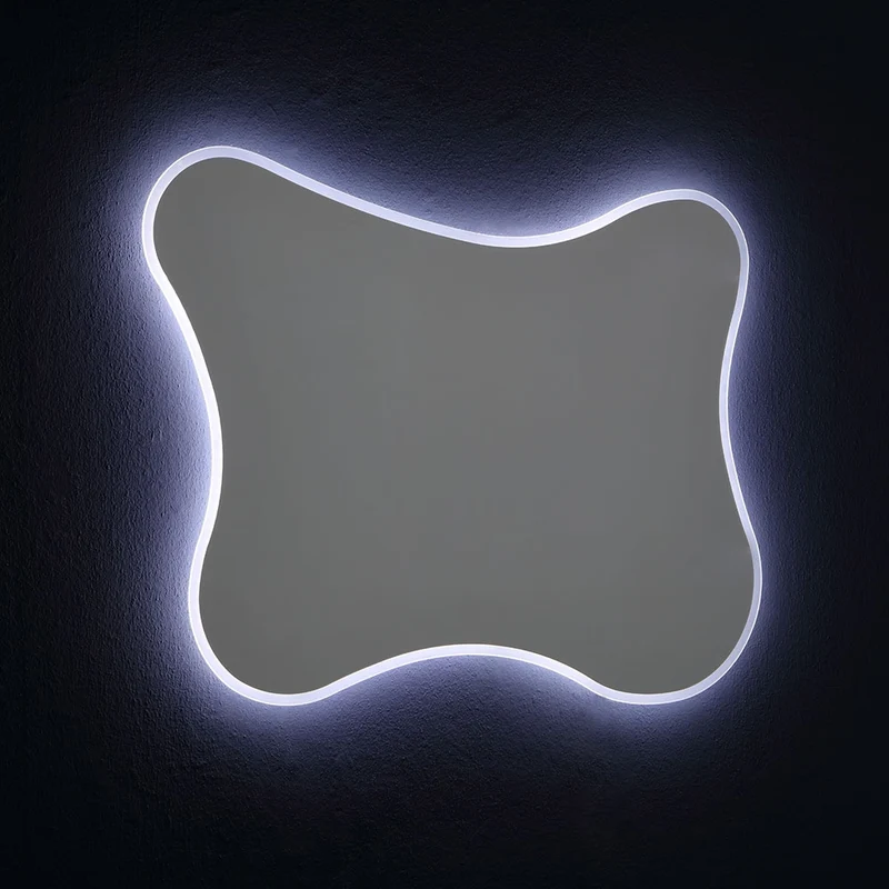 Specchio 100x75 con cornice a led