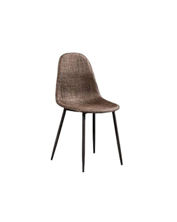 4x Sedie in Similrattan Martina - Marrone