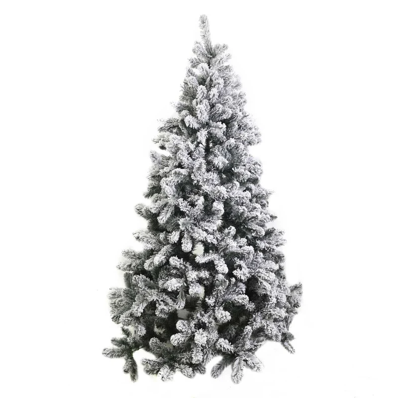 Albero burnaby innevato 1124 rami verdecm ø142h240