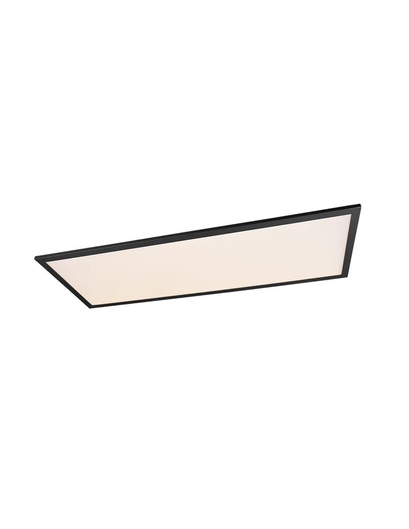 Plafoniera Applique Moderna Led Dimmer 34w Alpha Nero Trio Lighting