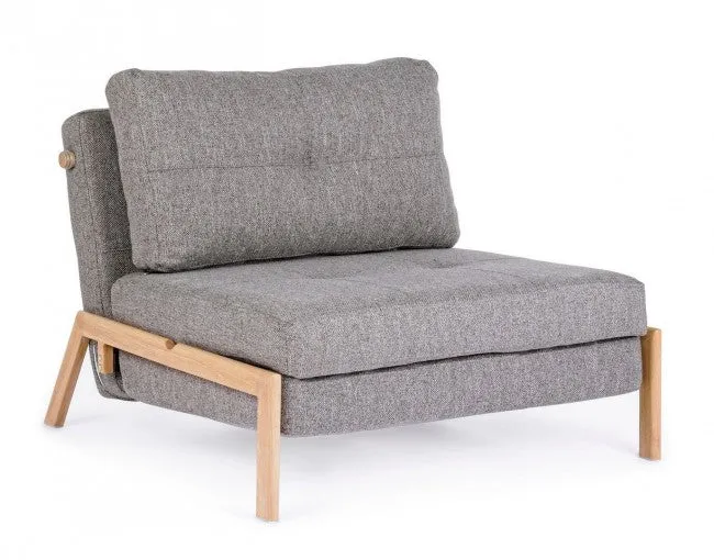 Divano letto 1p grigio 95x96x79 cm