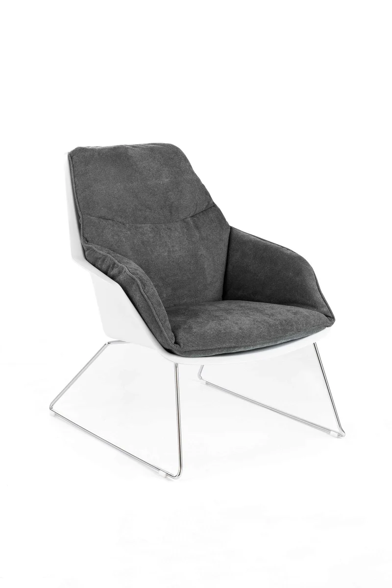 Poltrona in polipropilene grigio scuro 85 cm x 74 cm H. 86 cm