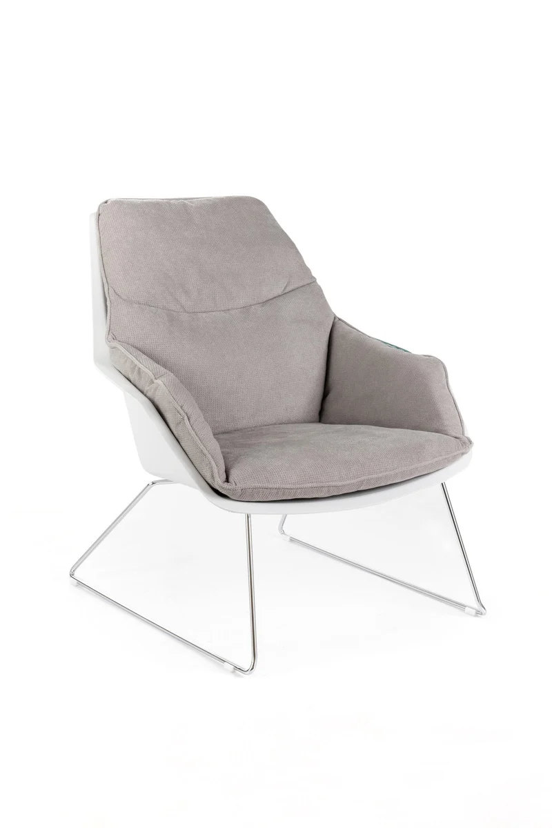 Poltrona in polipropilene grigio chiaro 85 cm x 74 cm H. 86 cm