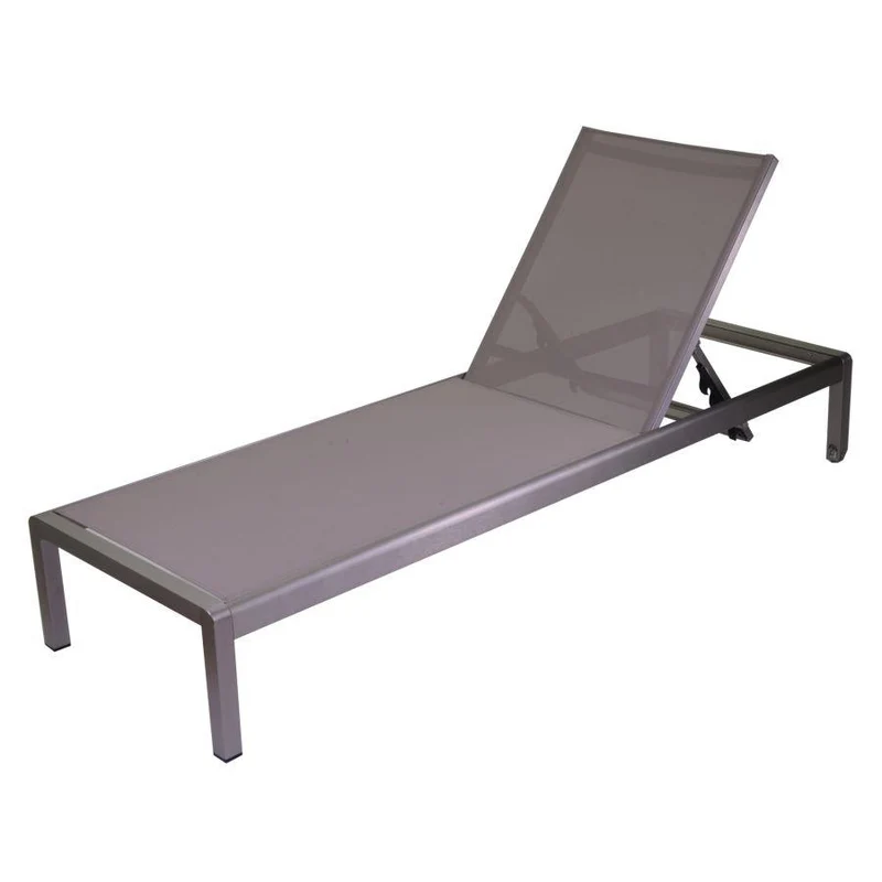 Lettino Alluminio Anodizzato Buffalo 197x64x30h cm