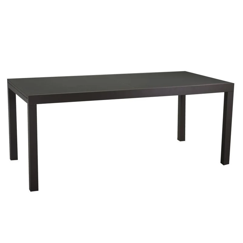Tavolo in alluminio Boise allungabile antracite opaco m160-220x90xh67,5-75