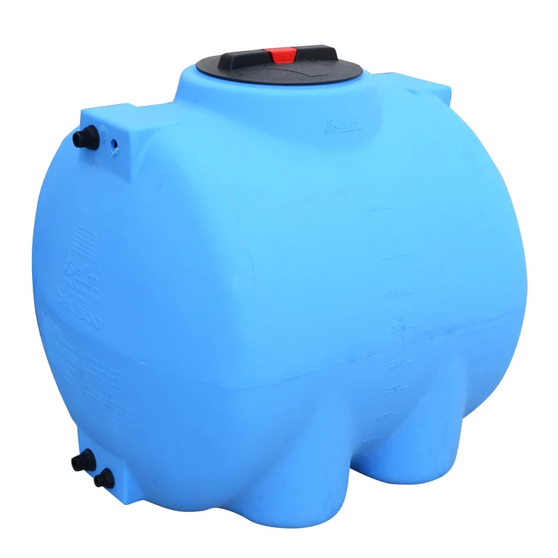 Serbatoio in polietilene azzurro orizzontale 1000lt