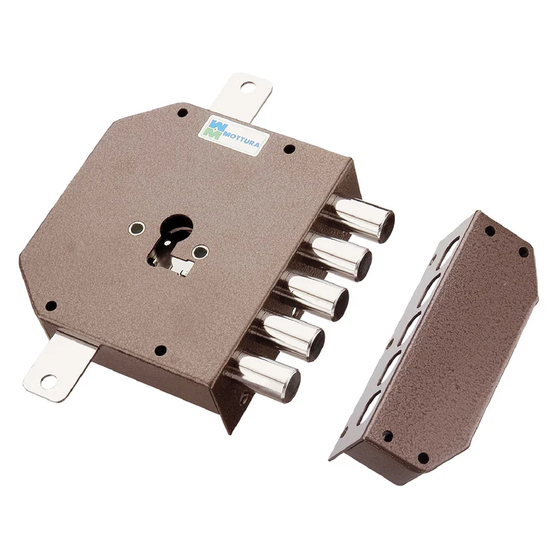 Serratura Da Applicare Triplice Per Cilindro Europ Dx E 63 - Mm 132 X 146