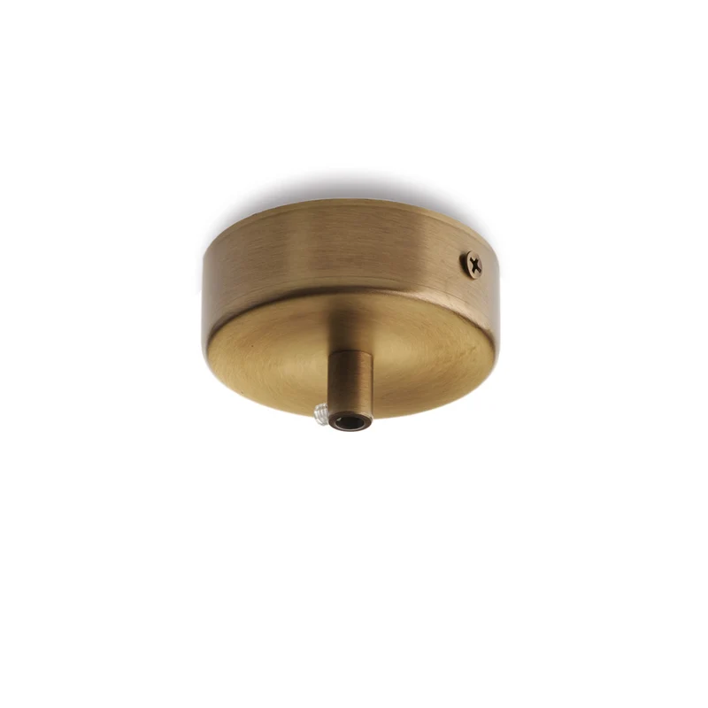 Rosone multicavo ferro bronzato diametro 8 con 1 foro H.3 - Ø8