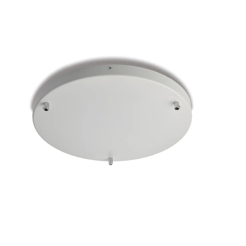 Rosone multicavo in ferro bianco diametro 40 con 3 fori H.3 - Ø40