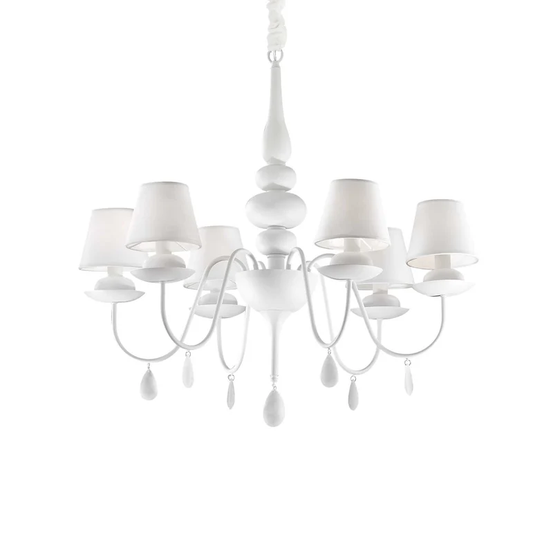 Lampada a sospensione bianco D 780 x H min 960 - max 1860 mm