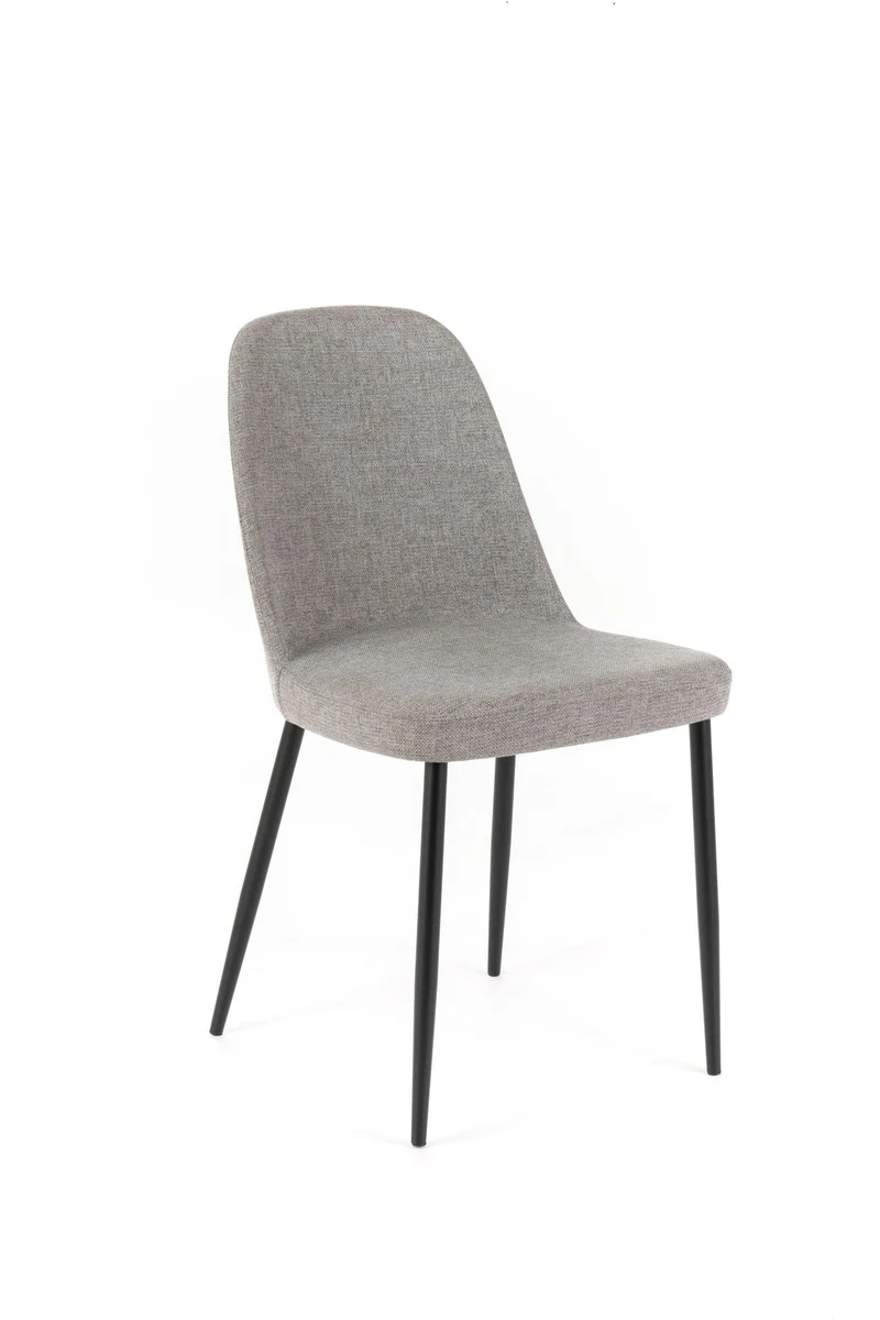 4x Sedia in Tessuto Grigio Chiaro 55x46xH.85 cm