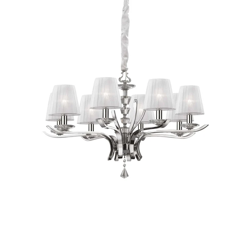 Lampada a sospensione bianco D 760 x H min 640 - max 1500 mm