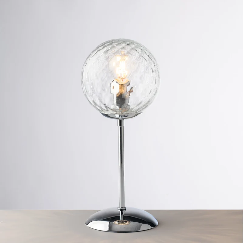 Lumetto in ferro cromo lucido 1 luce H.32 - Ø13