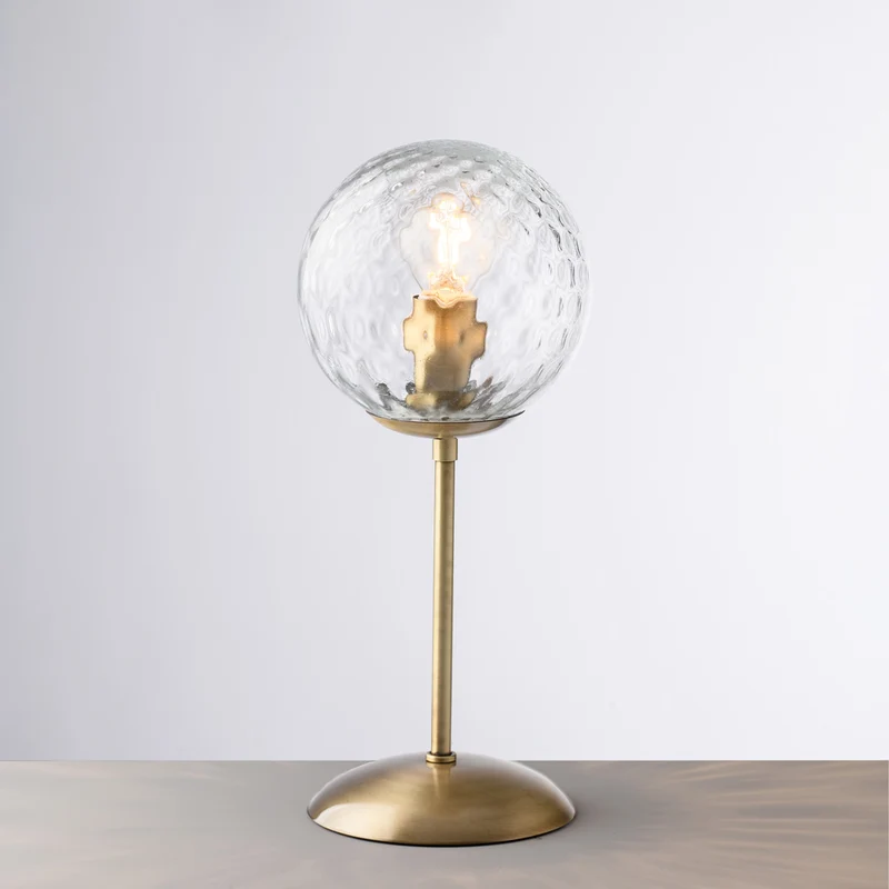 Lumetto in ferro bronzato spazzolato 1 luce H.32 - Ø13