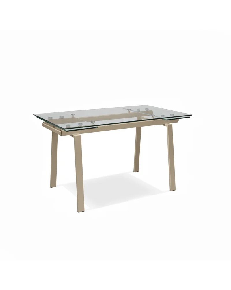 Tavolo Allungabile Tommy 140-200x80 cm, Gambe Tortora