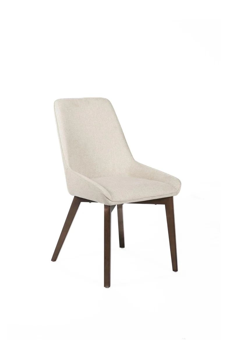 4x Sedia in Tessuto Beige 62cm x 49.5cm H.87cm