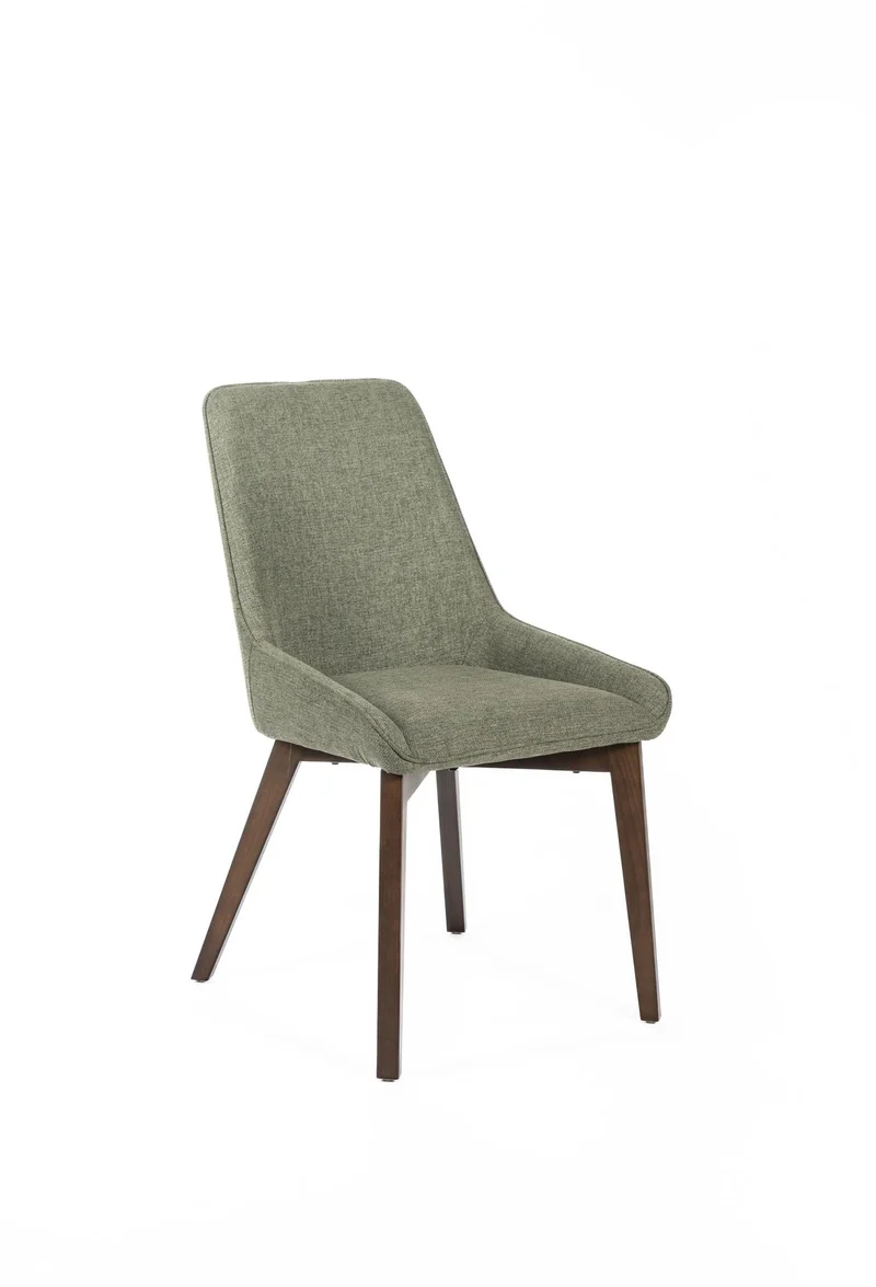 4x Sedia in Tessuto Verde 62cm x 49.5cm H.87cm