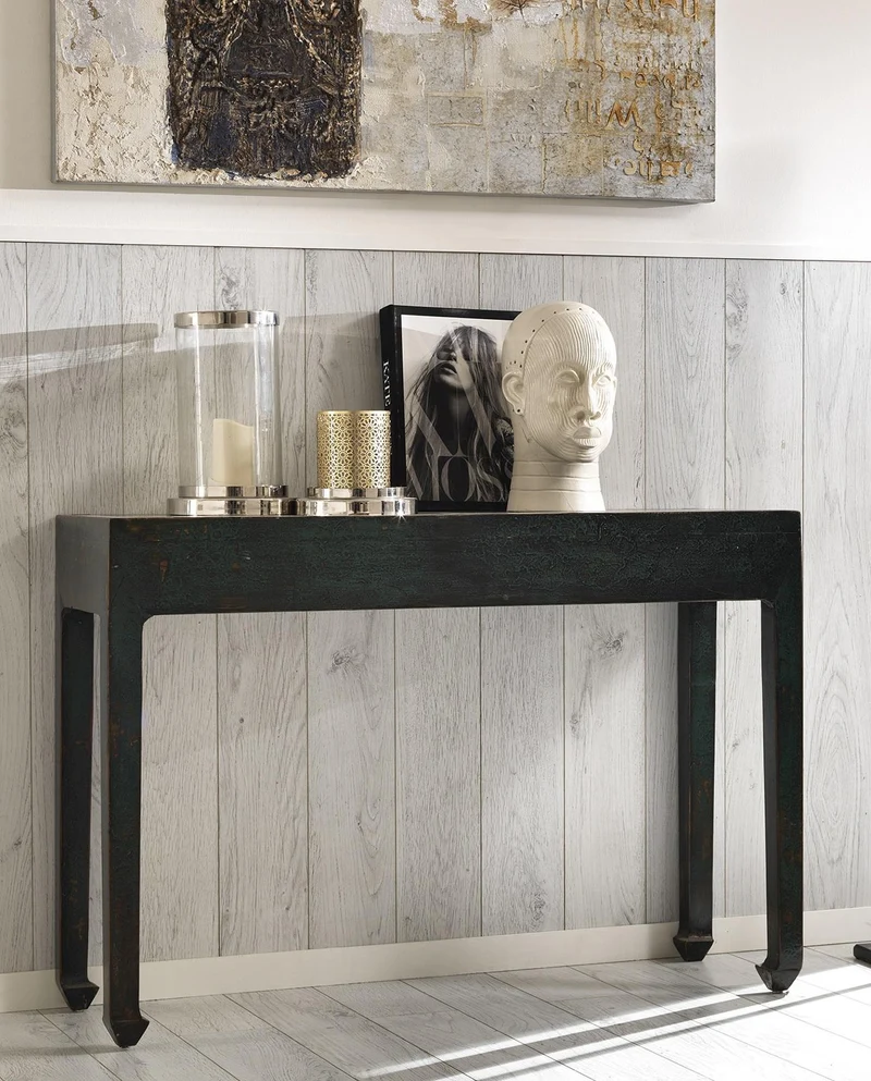 Consolle 120x84h cm in legno con top nero