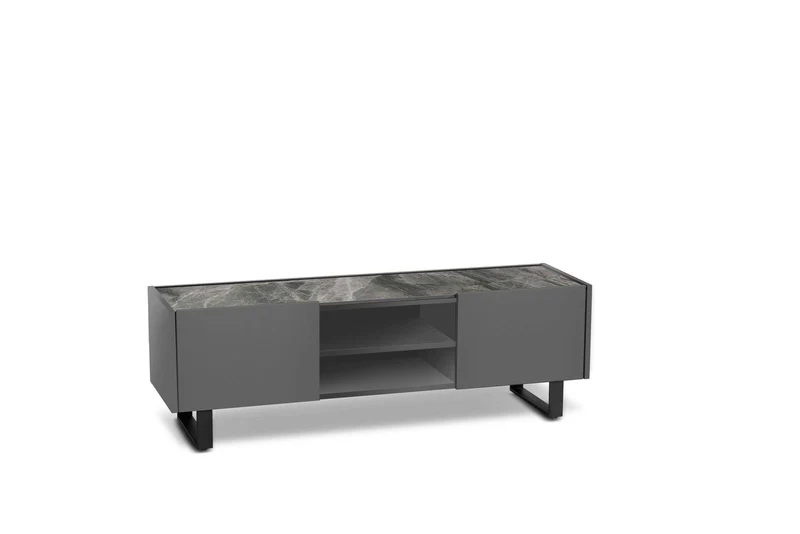 Porta TV grigio-grigio scuro 40 cm x 140 cm H. 45 cm