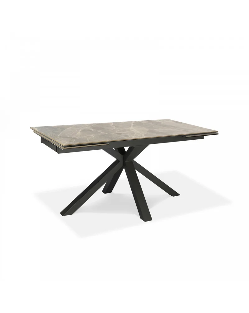 Tavolo Allungabile 160-240 x 90 cm Ceramica Marmo Antracite