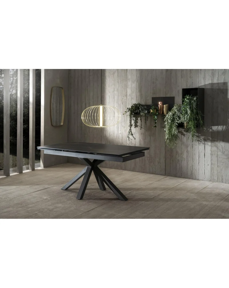 Tavolo Allungabile 160-240 x 90 cm Ceramica Portoro