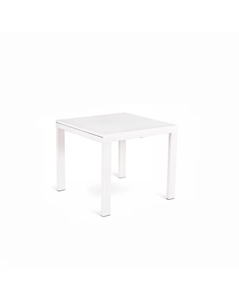 Tavolo Allungabile Bianco Extrawhite 90-163,5x90 cm - Banner