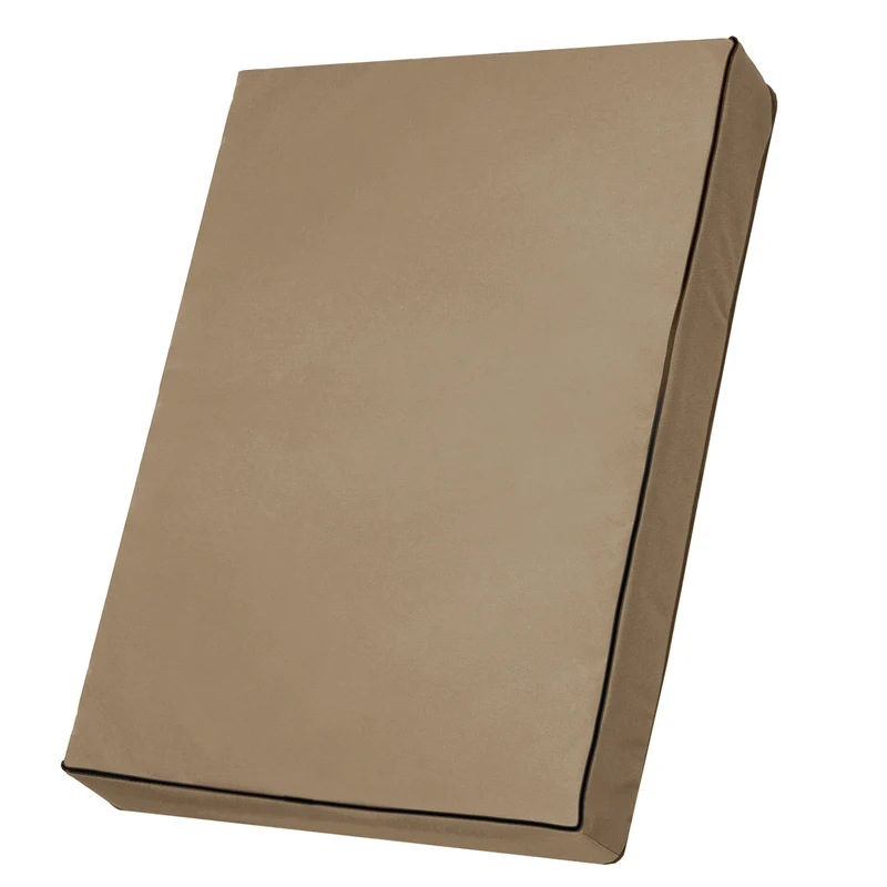 Mestizo Vigo Letto per animali domestici Materasso per cani Fondo antiscivolo impermeabile Cordura Poliestere Tessuto (80x60x5cm)Beige/Nero