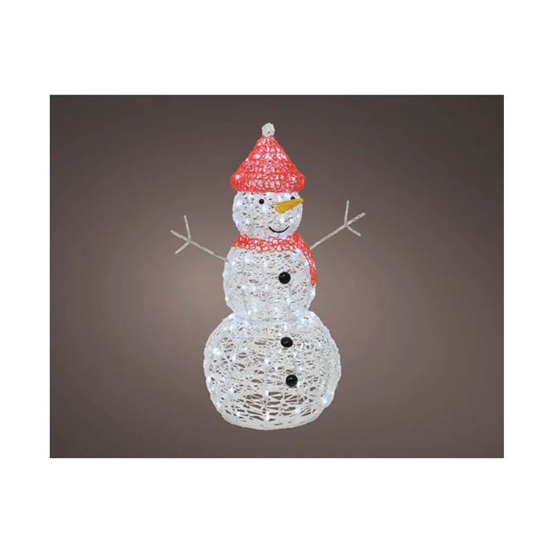 Pupazzo di neve 90 cm con LED