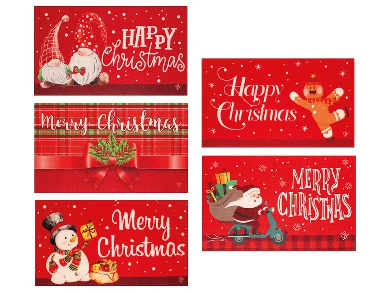 Tappeto Natale elfo 40x70 antiscivolo