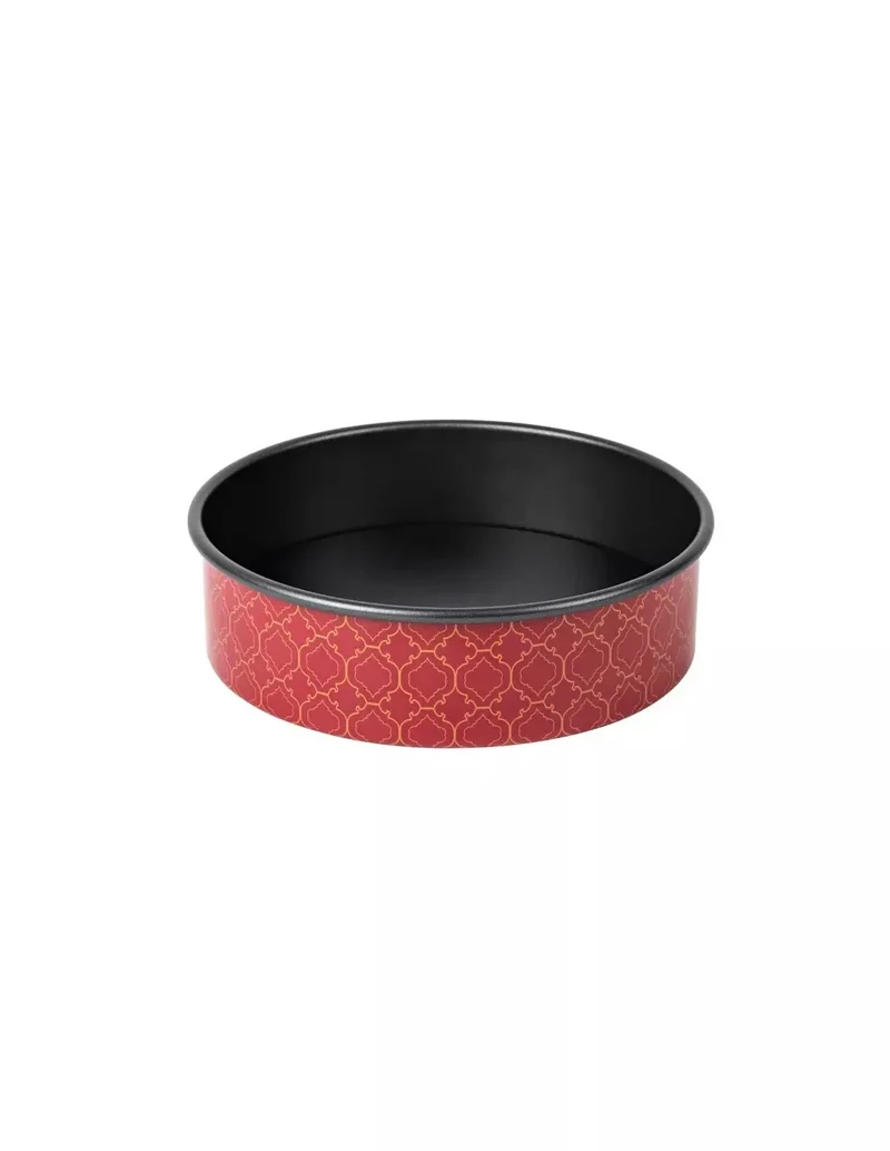 Stampo da forno rosso 20 cm con fondo amovibile