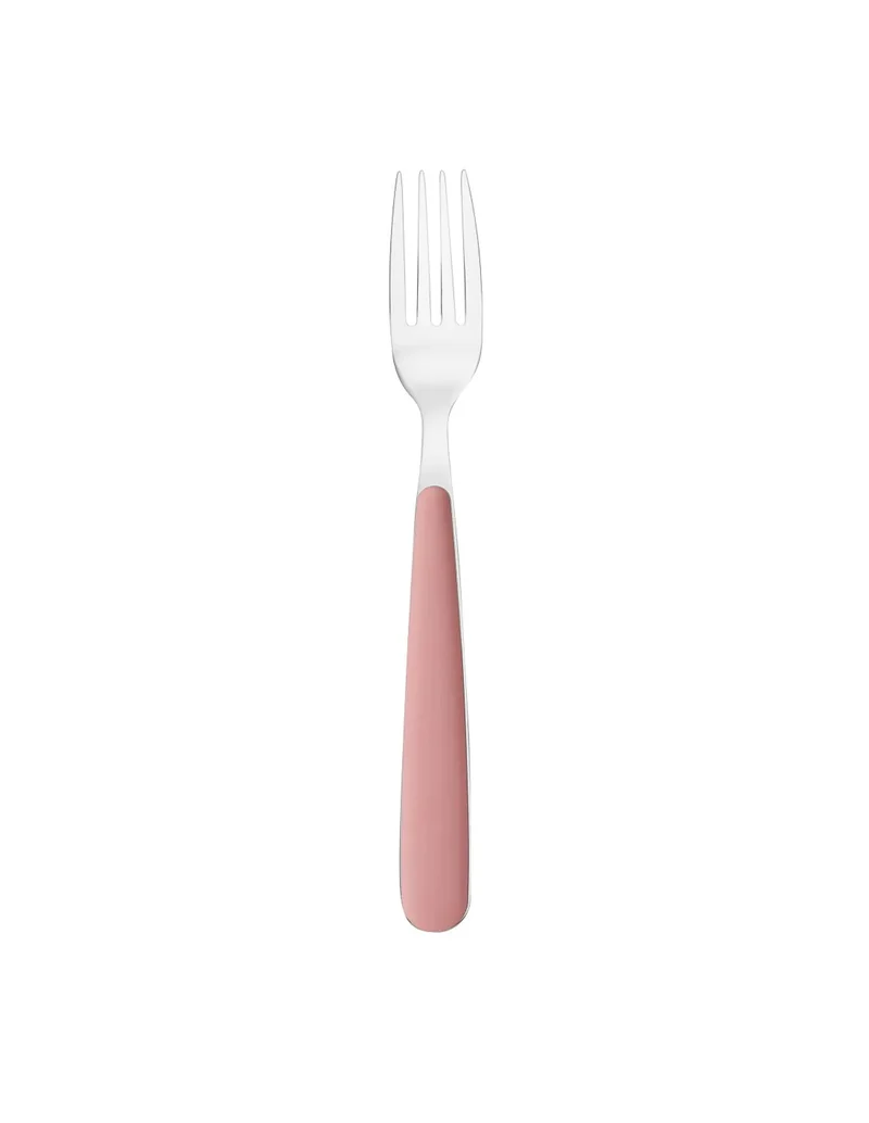 Forchetta da tavola in acciaio inox rosa