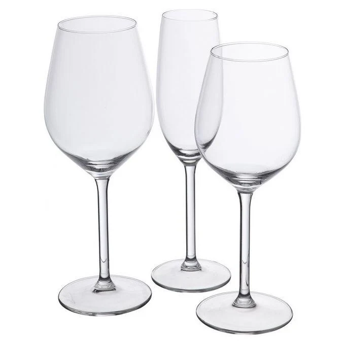 Set di 18 calici trasparenti 50ml x 38ml x 21ml