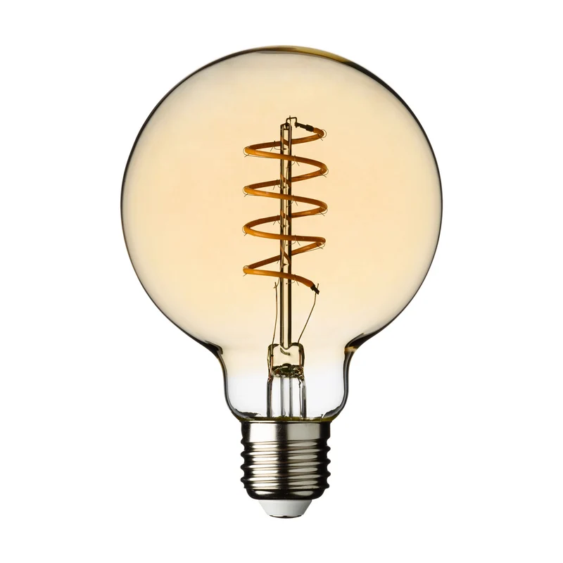 Lampada E27 G95 4W 230V 2200°K Golden