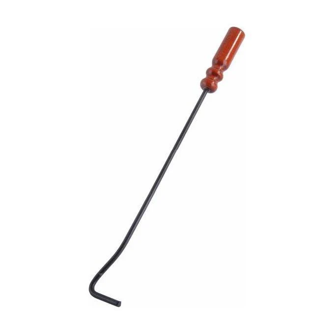 Lampada grigia h 55 cm, impugnatura legno