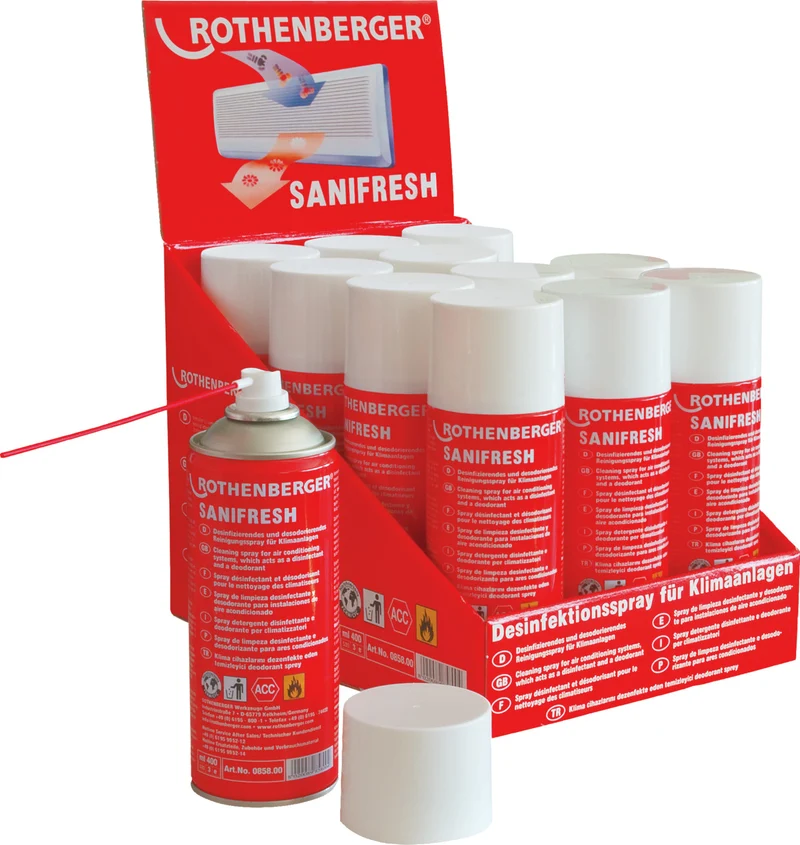 Sanifresh Spray Display (12 pz) ROTHENBERGER