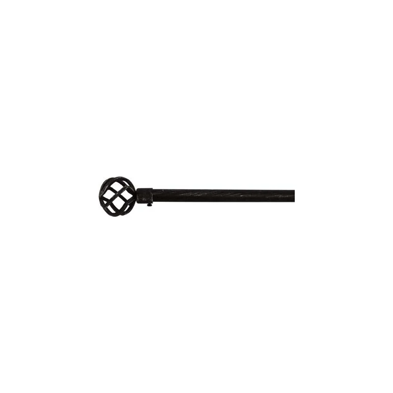 Bastone per Tenda Caos • Acciaio Vern Nero/Argento D.Mm 19 Cm 120/210
