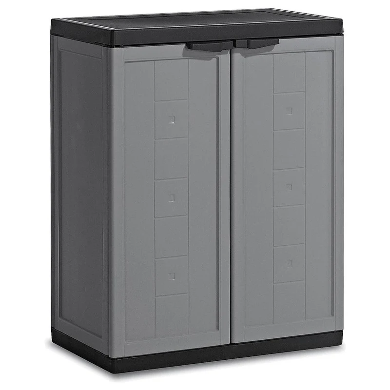 Armadio Basso JOLLY Grigio/Nero 68 x 39 x H85 cm