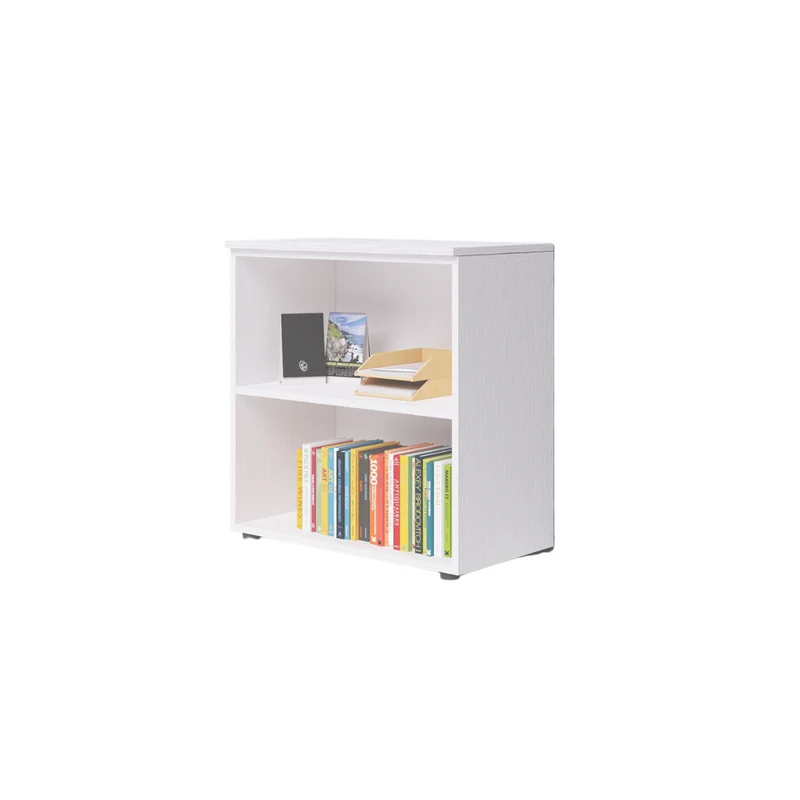 Mobile da ufficio a giorno due vani con top colore Bianco H87x90x45cm